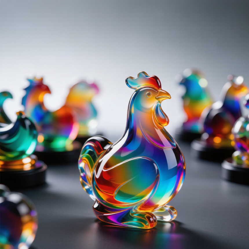 Crystal Zodiac Rooster A