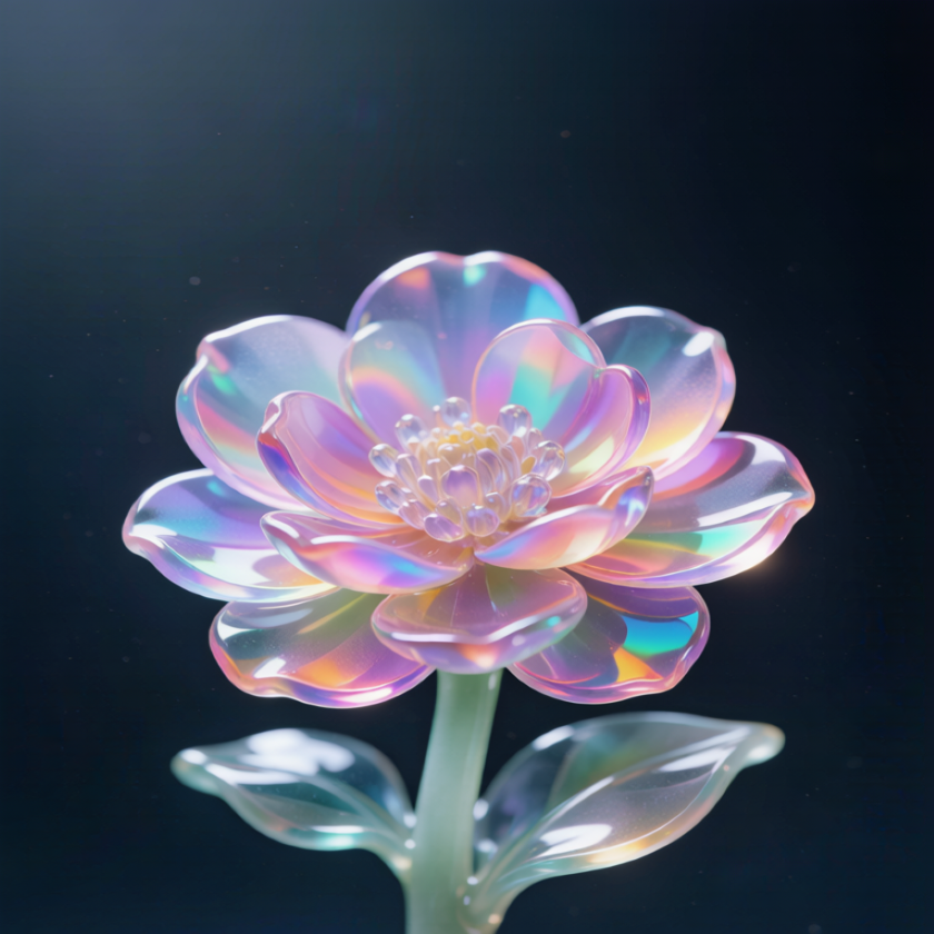 Rainbow Crystal Rose of Sharon D