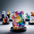 Rainbow Crystal Angel Wings A