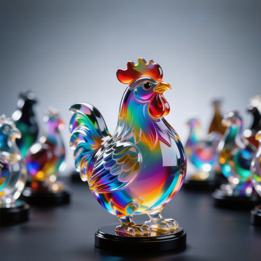 Crystal Zodiac Rooster B