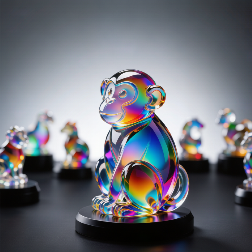 Crystal Zodiac Monkey B