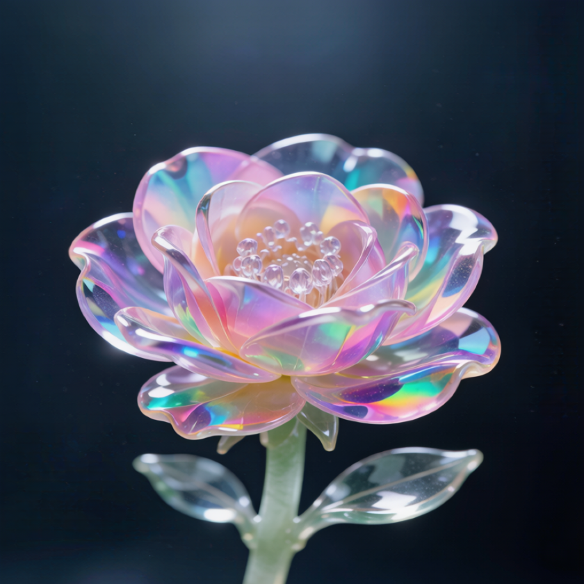 Rainbow Crystal Rose B