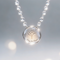 Rainbow Crystal Love Necklace A