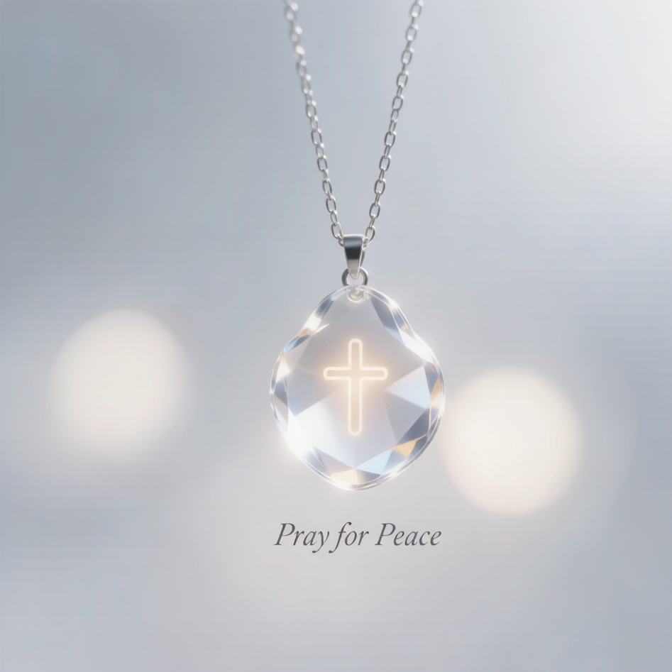 Rainbow Crystal Peace Pendant B