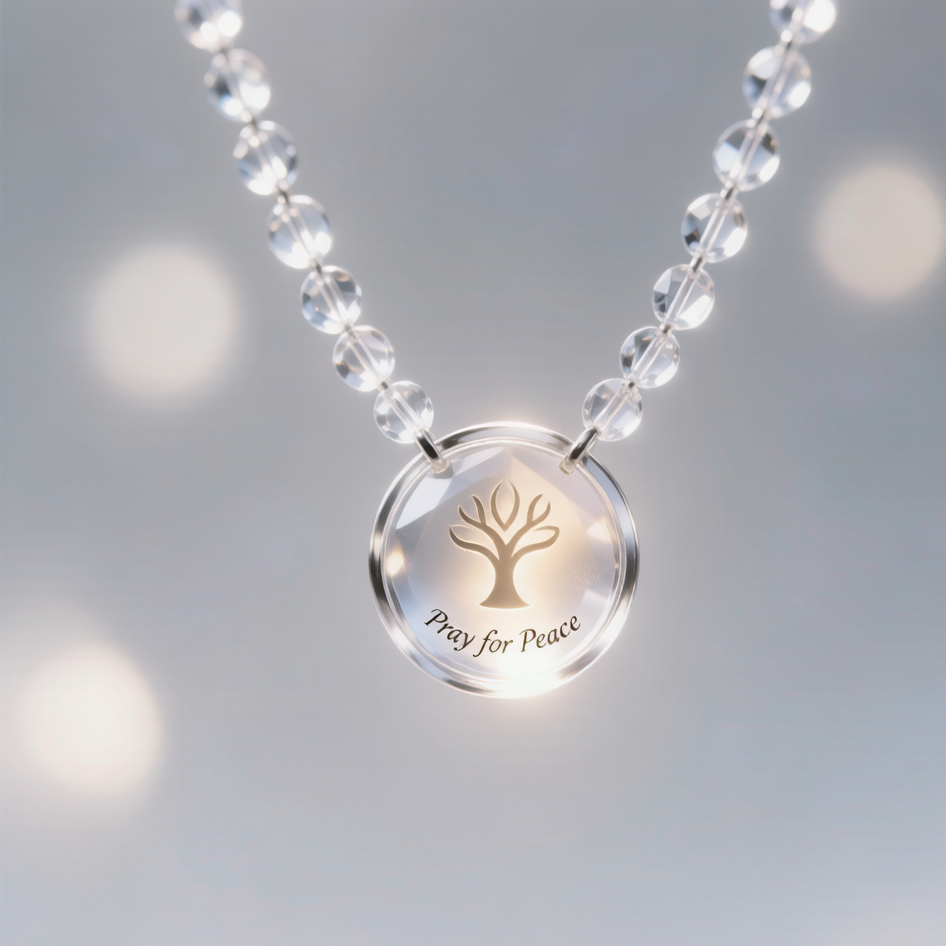 Rainbow Crystal Love Necklace B